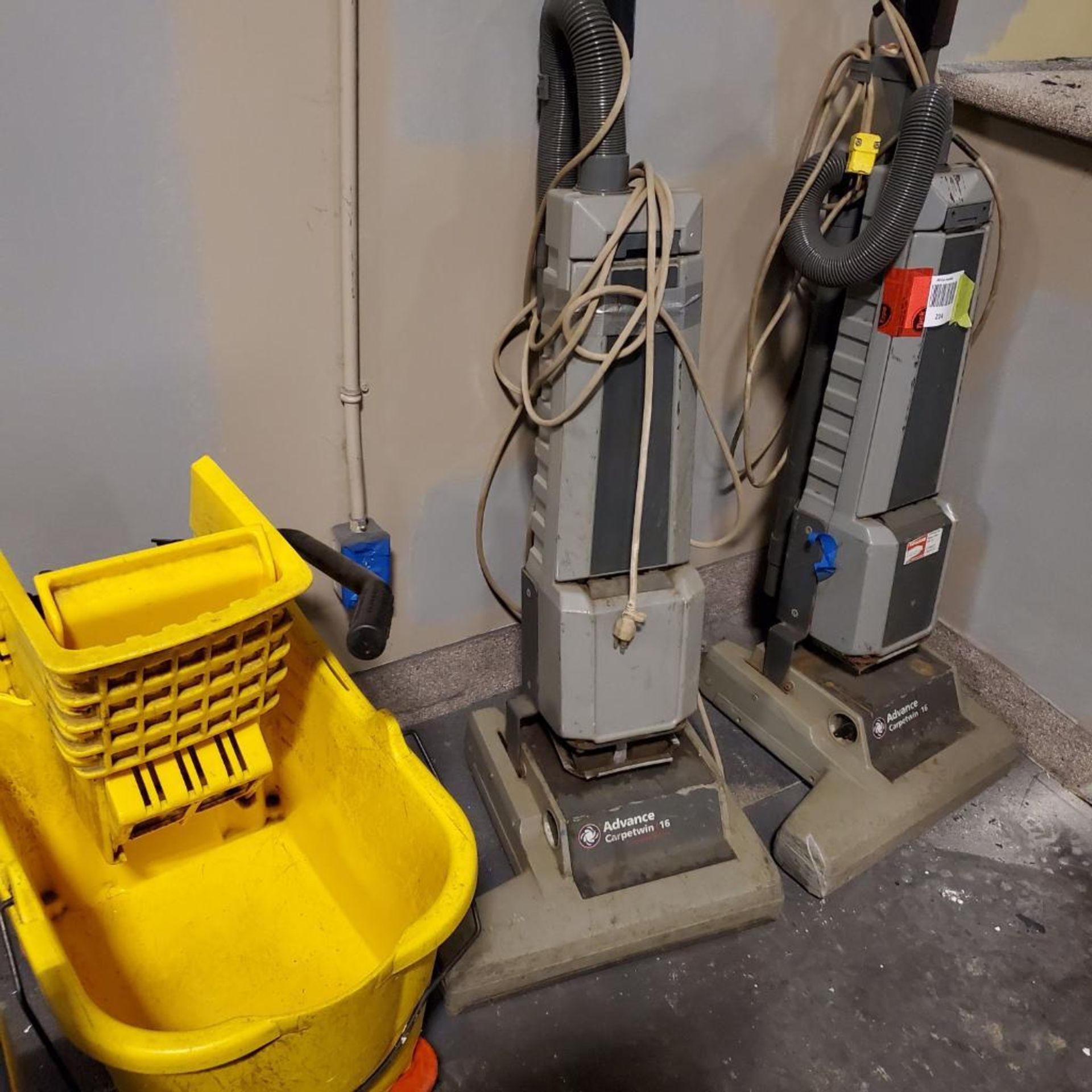 Vacuums and Mop Bucket, Rough. Used, shows commercial use. See pictures. - Image 2 of 2