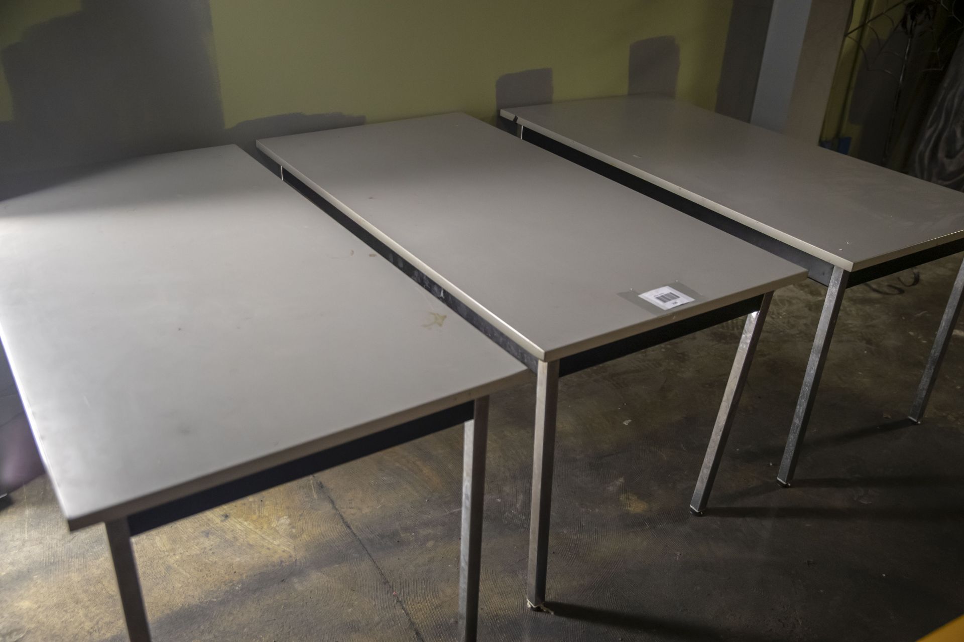 3 Grey Tables - Image 2 of 2