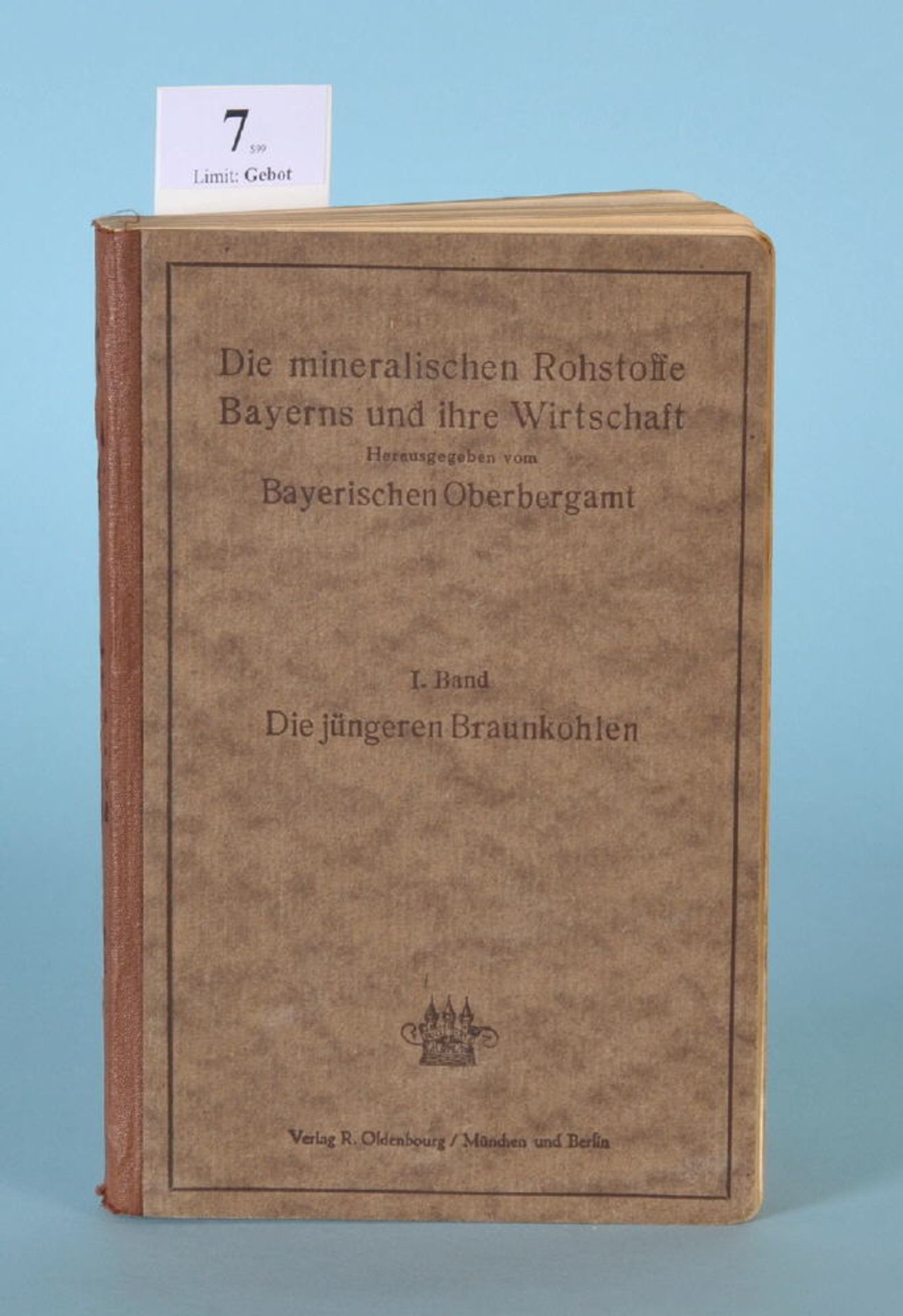 Die mineralischen Rohstoffe Bayerns und ihre Wirtschaft"Band 1: Die jüngeren Braunkohlen", Hrsg.