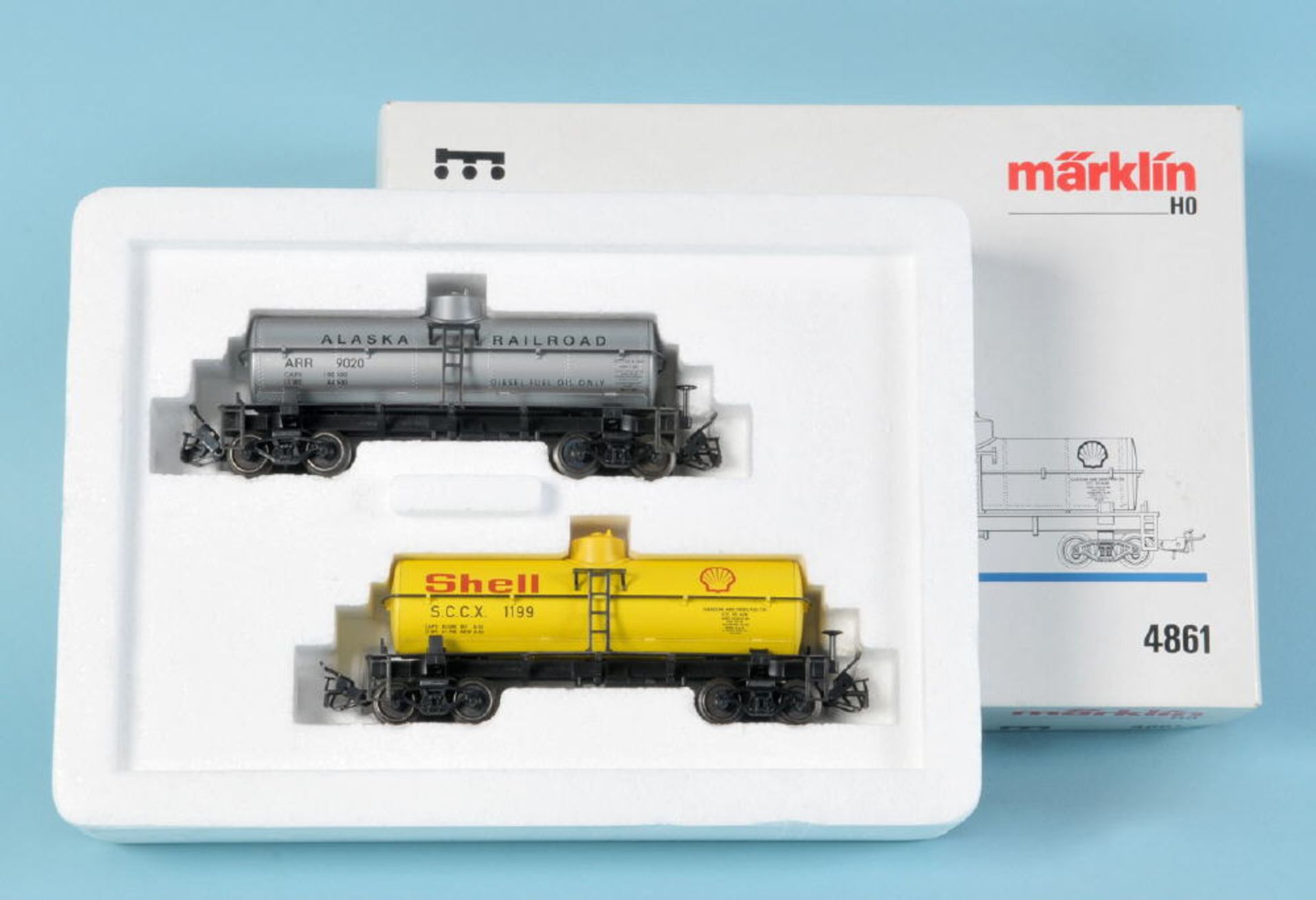 Märklin - Güterwagen-Set "Alaska USA", Nr. 4861Spur H0, OVP