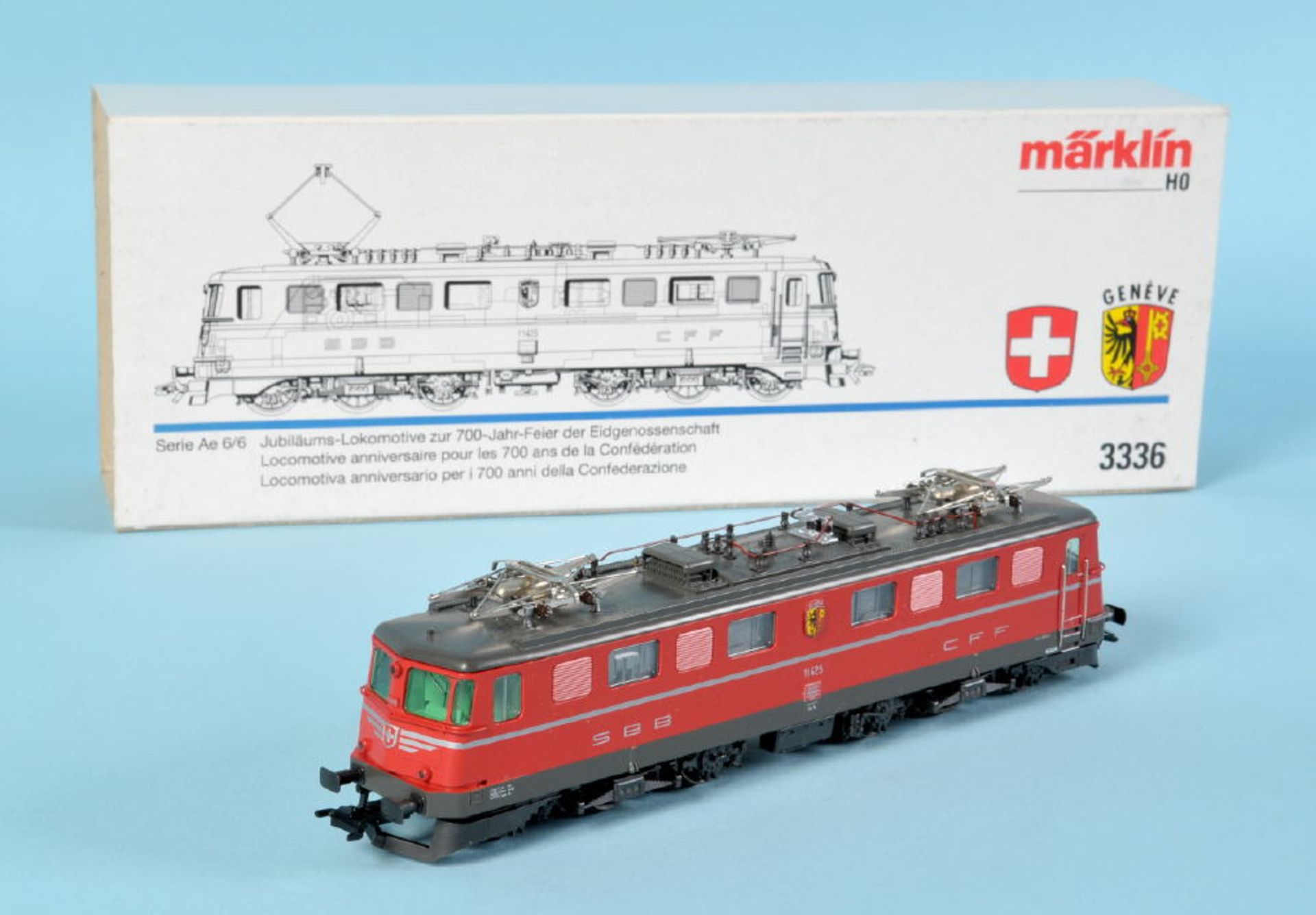 Märklin - Elektrolok "11425", Nr. 3336Spur H0, Jubiläums-Lokomotive zur 700-Jahr-Feier der