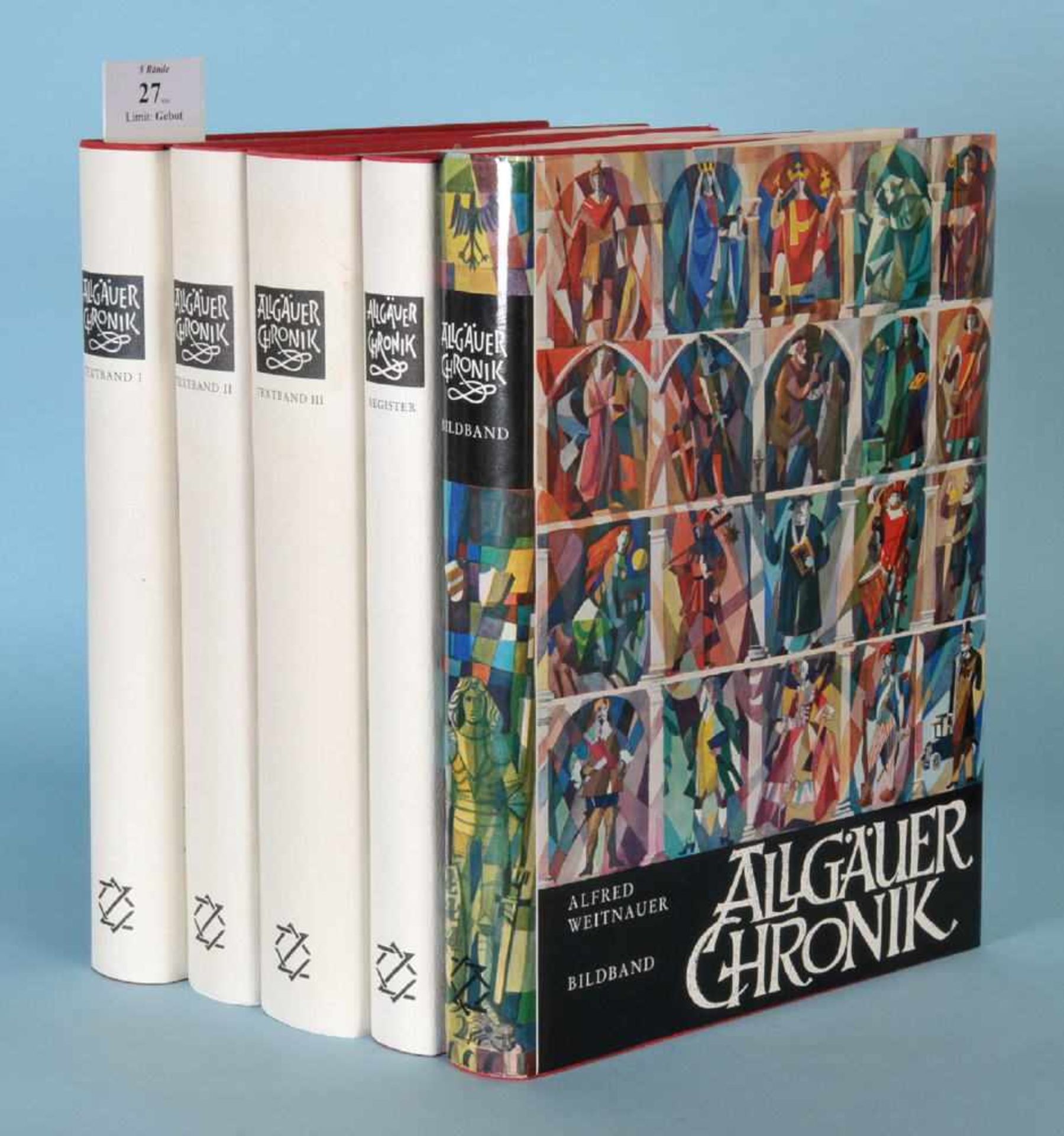 Weitnauer, Alfred "Allgäuer Chronik", 5 BändeTextbände 1-3, Bilder u. Dokumente, Register, zahlr.,