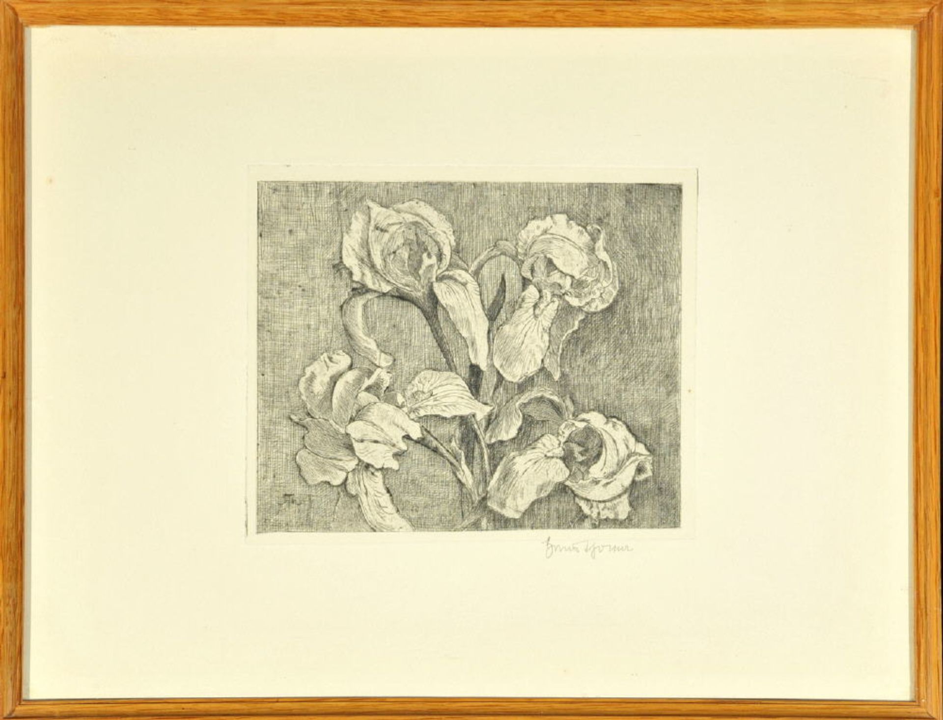 Thoma, Hans, 1839 Bernau - 1924 KarlsruheRadierung, 17,5 x 21,5 cm, " Blumen ", handsign., i.d.Pl.
