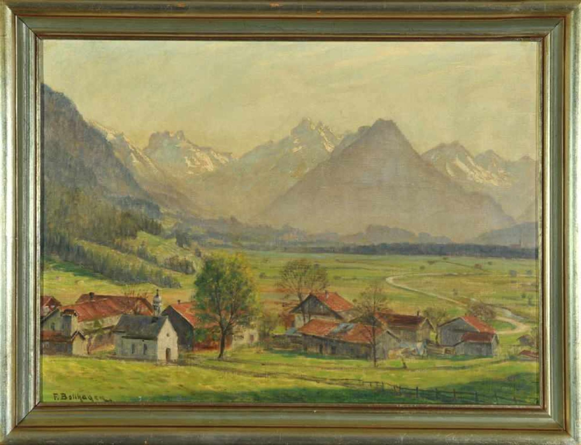 Bollhagen, Franz Wilhelm, 1881 Wesenberg - 1971 DirlewangÖl/Lwd, 44,5 x 60 cm, rücks. betit. "