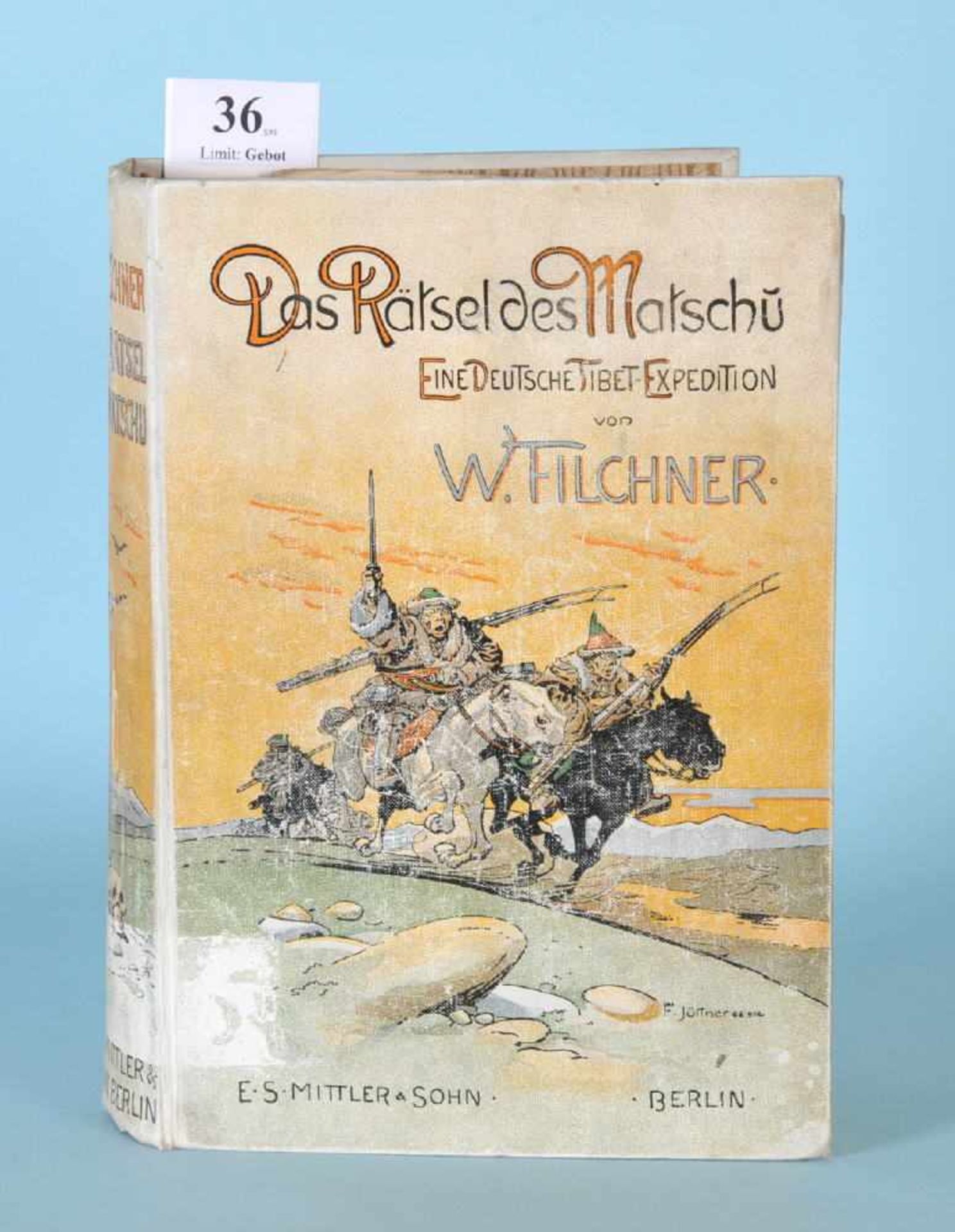 Filchner, Wilhelm "Das Rästel des Matschu - Meine...""...Tibet-Expedition", zahlr. Abb. u. 3