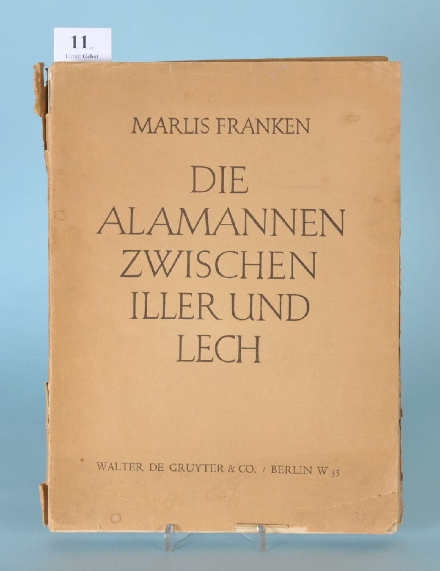 Franken, Marlis "Die Alamannen zwischen Iller und Lech"Band 5 aus Hans Zeiss "Germanische