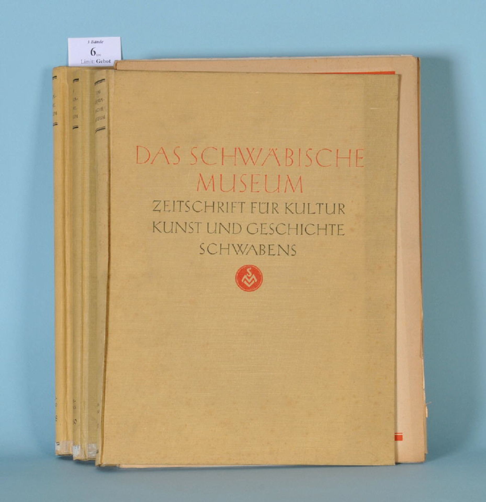 Das schwäbische Museum - Zeitschrift für Kultur, Kunst und..."...Geschichte Schwabens", 3 Bände (