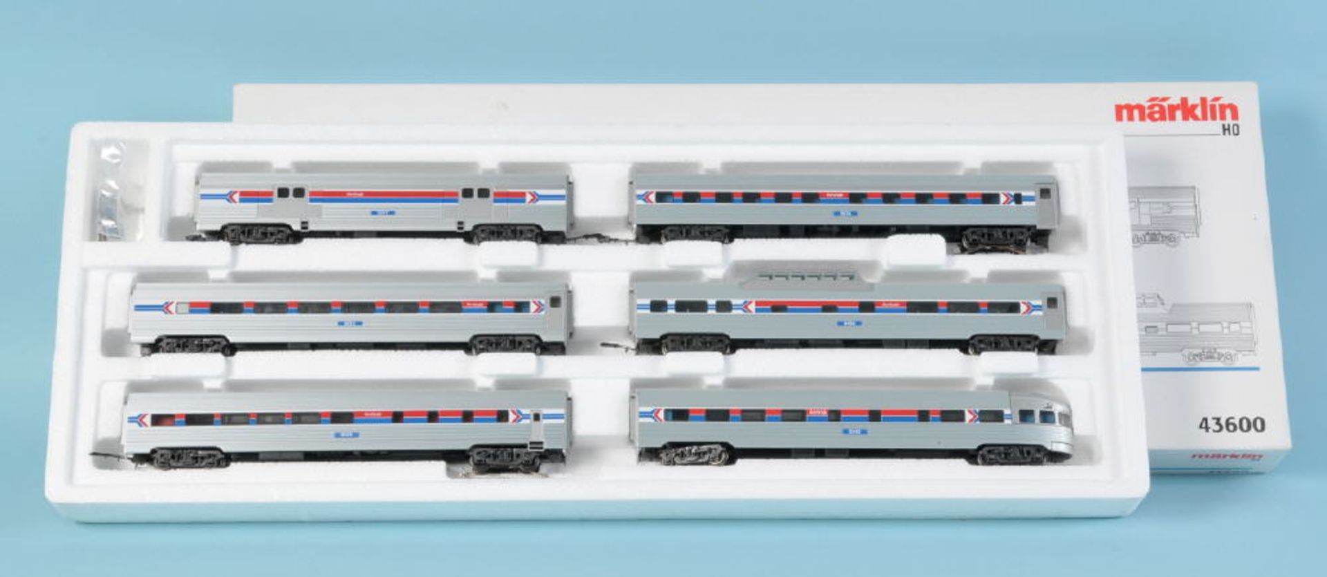 Märklin - Streamliner-Set "Amtrac", Nr. 43600Spur H0, OVP