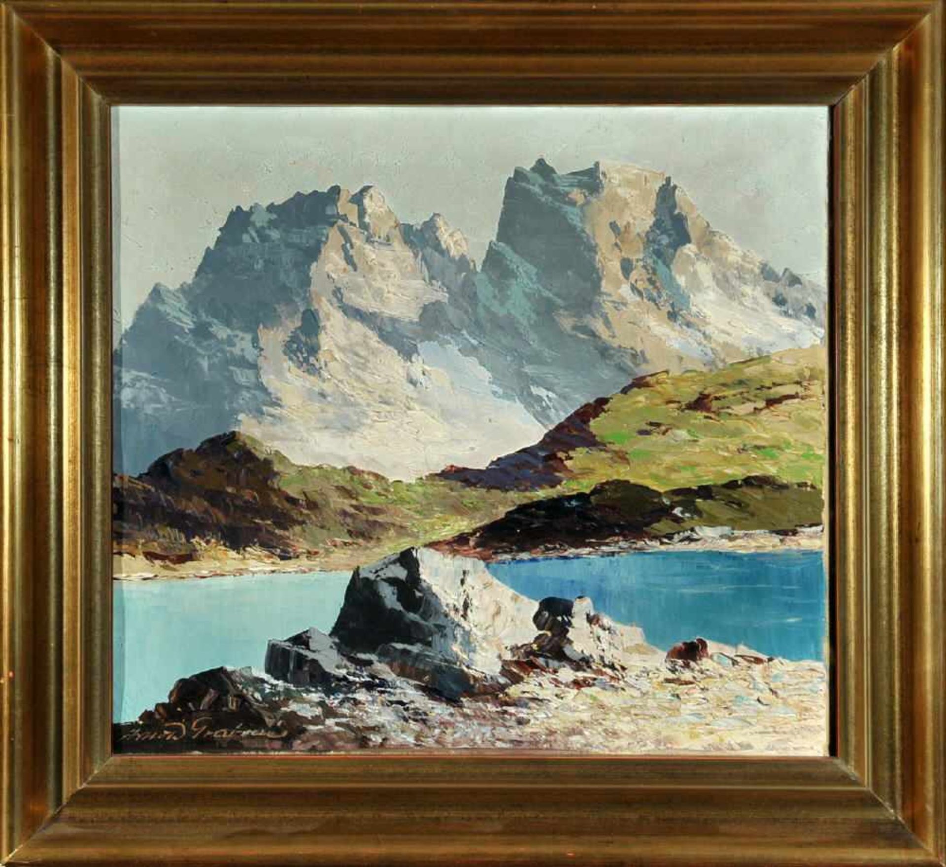 Arnold-Graboné, Georg, 1896 München - 1982 Percha-BuchhofÖl/Lwd, 45 x 50 cm, rücks. betit. " St.