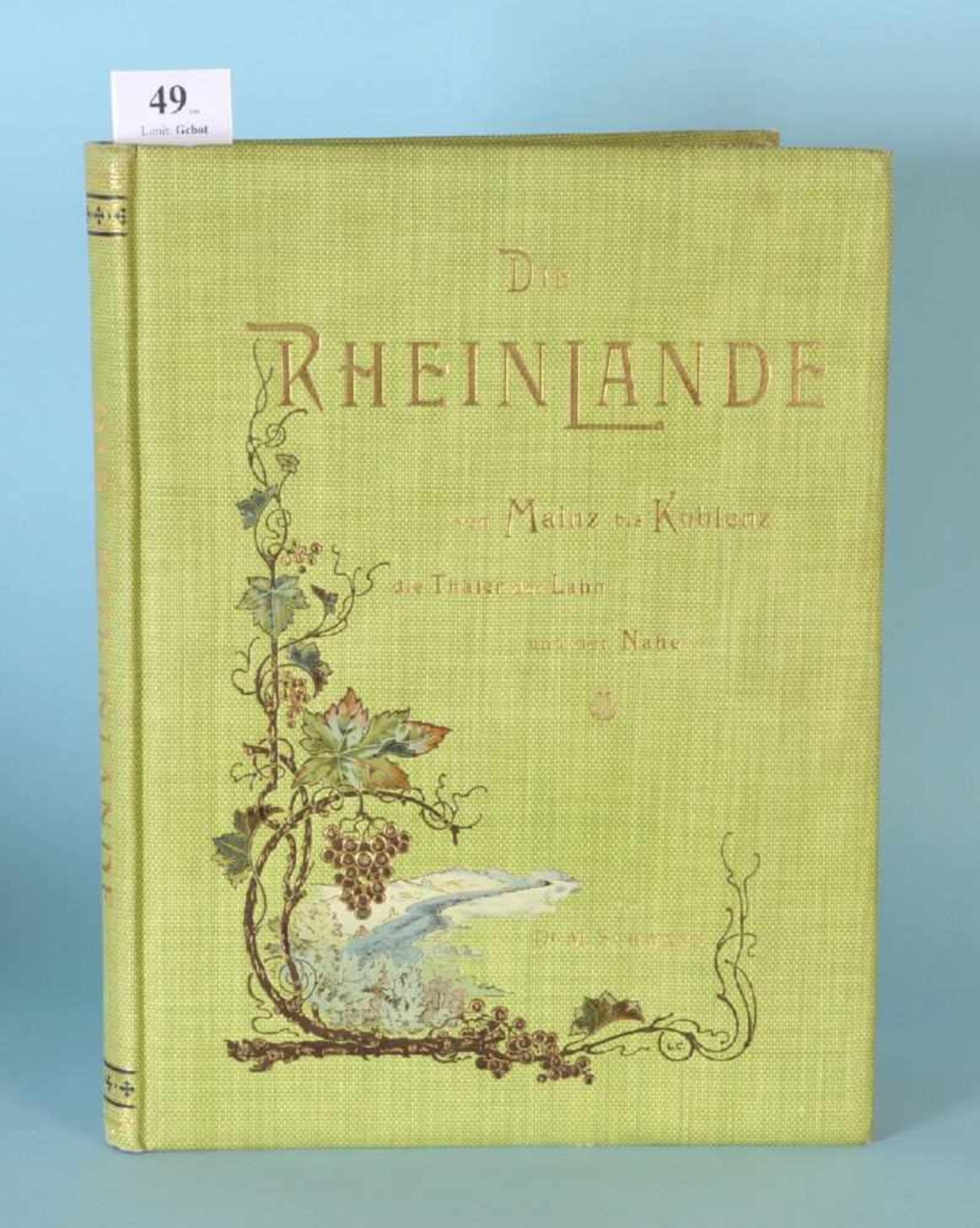 Scheann, M. "Die Rheinlande von Mainz bis Koblenz"150 Abb., 191 S., Vlg. Th. Schröter, Leipzig,