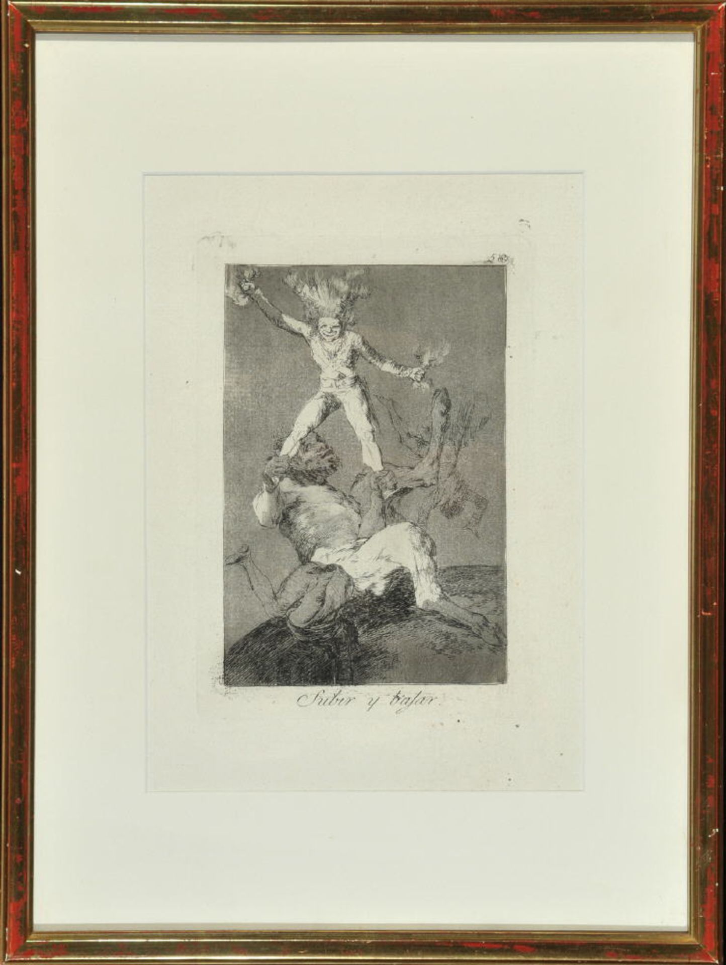 Goya (y Lucientes), Francisco de, 1746 Fuendetodos - 1828 BordeauxAquatintaradierung, 21,5 x 15