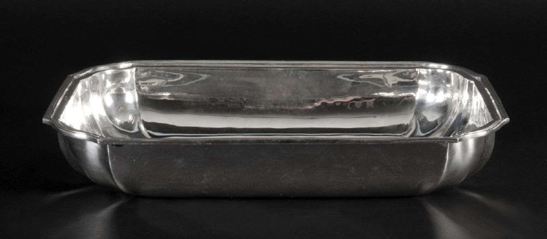 Gemüseschale925 Silber, 549 g, rechteckig, gerundete Ecken, 5 x 29 x 17,5 cm