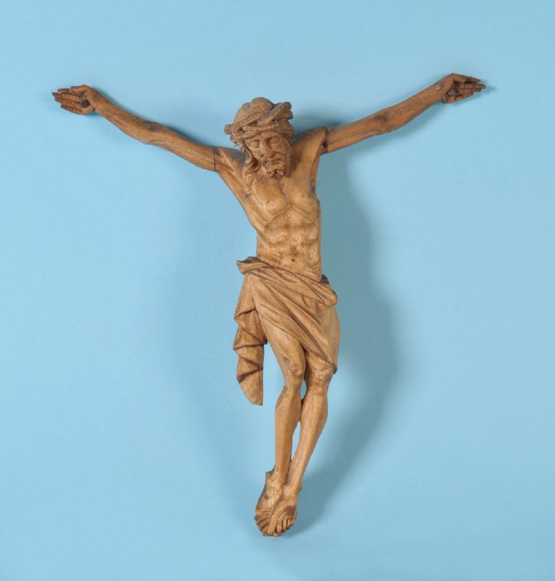 Christus-KorpusHolz, braun gebeizt, H= 22 cm