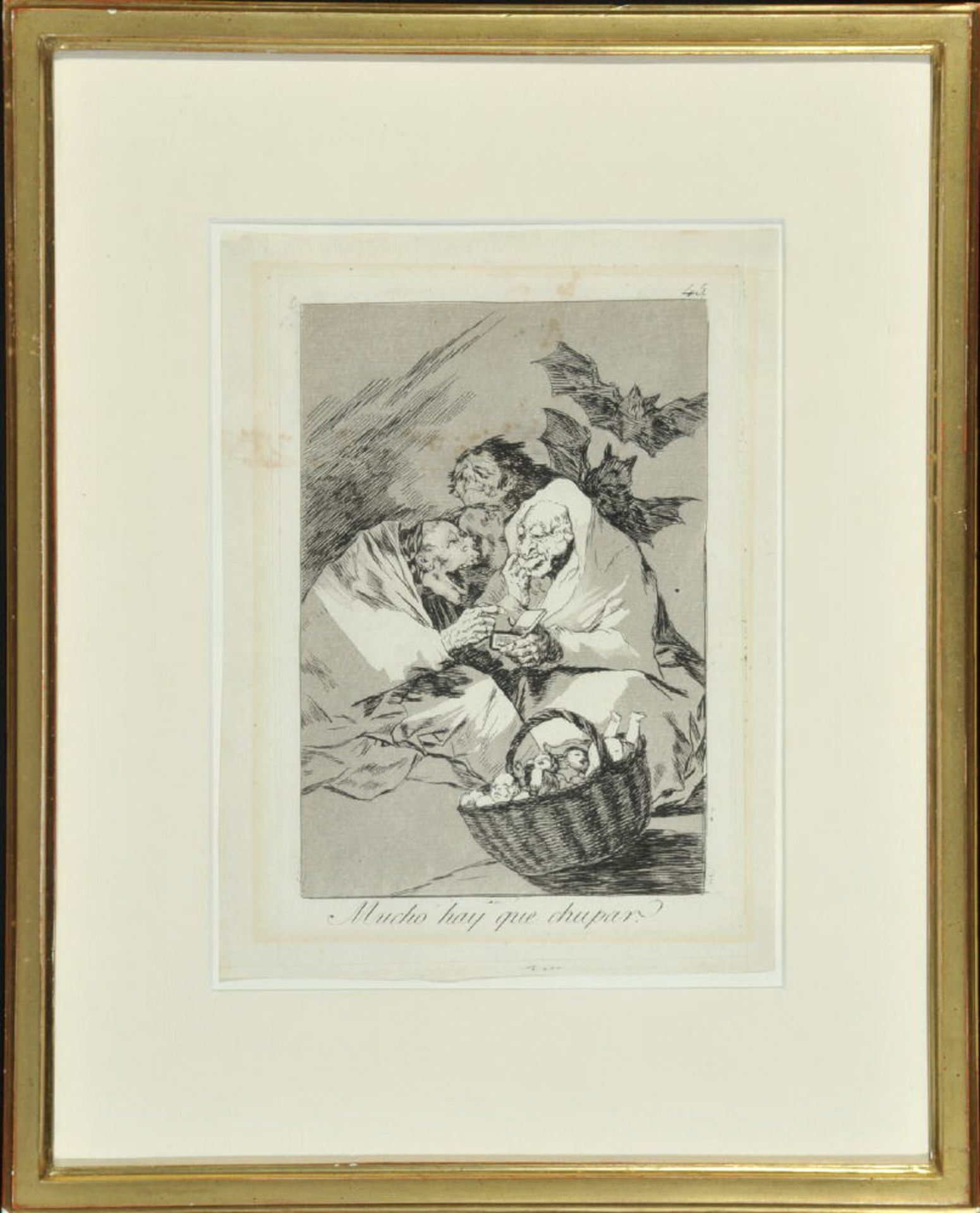 Goya (y Lucientes), Francisco de, 1746 Fuendetodos - 1828 BordeauxAquatintaradierung, 20,5 x 15