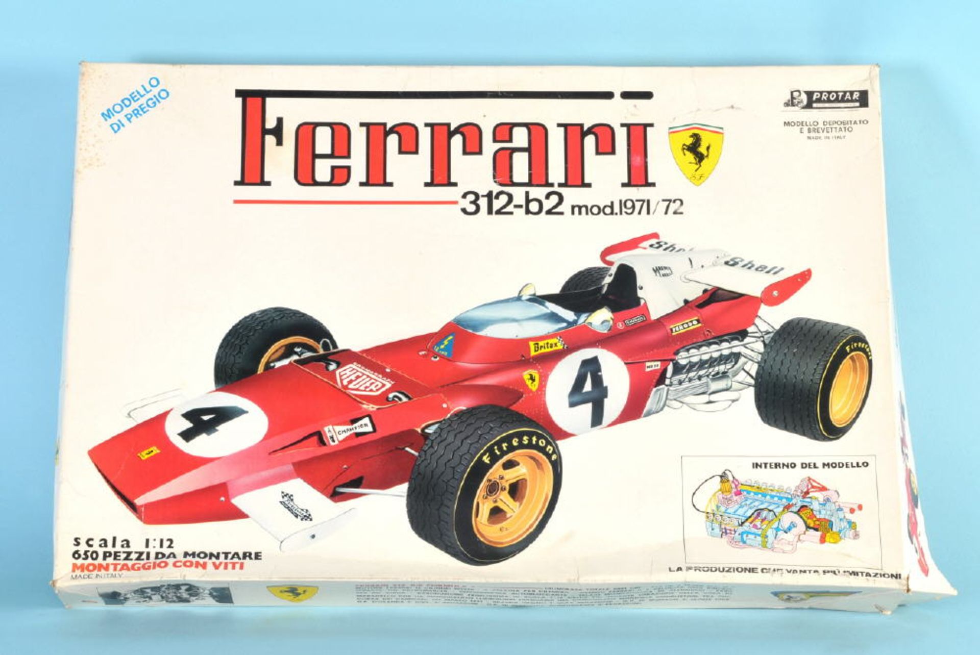 Modellbausatz "Protar" - Ferrari 312-b2Maßstab 1:12, Kunststoff, OVP