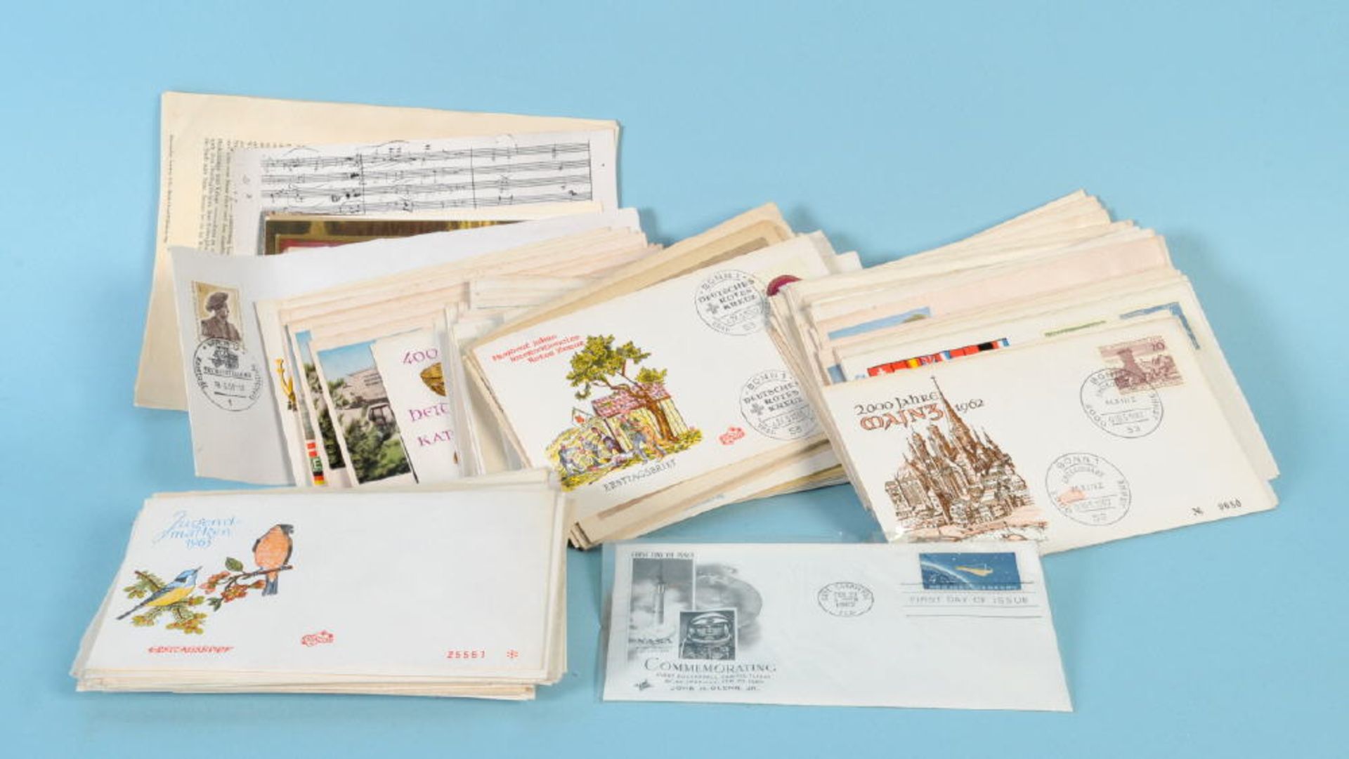 Briefe und Ersttagsbriefe, Konvolutje gelaufen, meist 1960er Jahre