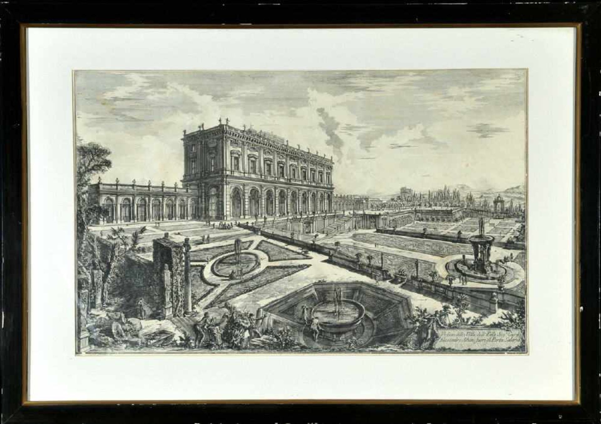 Piranesi, Giovanni Battista, 1720 Mogliano - 1778 RomRadierung, 44 x 69,5 cm, betit. " Veduta