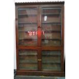 6' x 8' glass fronted bookshelf