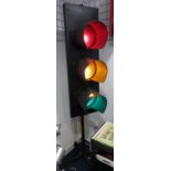 Set of working traffic lights