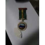 Silver gilt and enamel RAOB medal