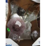 Box of misc. glass and ceramics