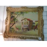 Large framed oil by G Muris