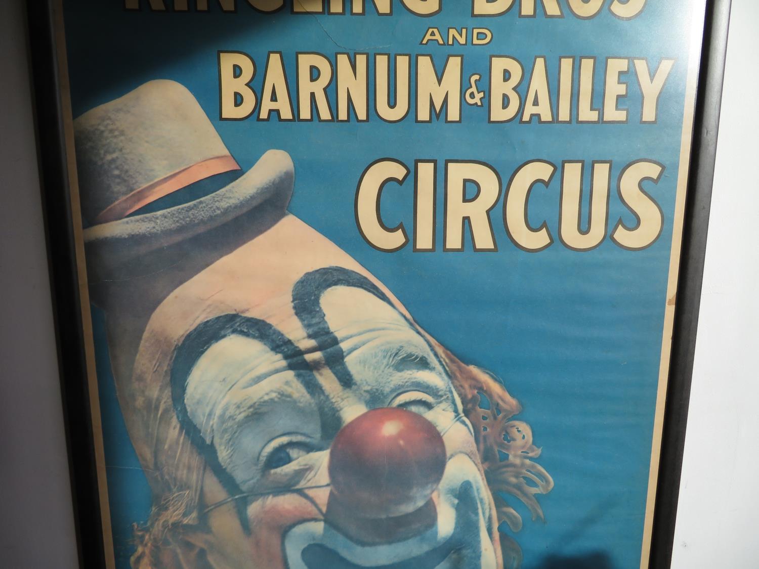 Barnum and Bailey 1950's original circus poster framed - Image 2 of 3