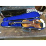 Stainer stamped violin - stamped on rear of violin - body measures 36cm - full length, body and neck