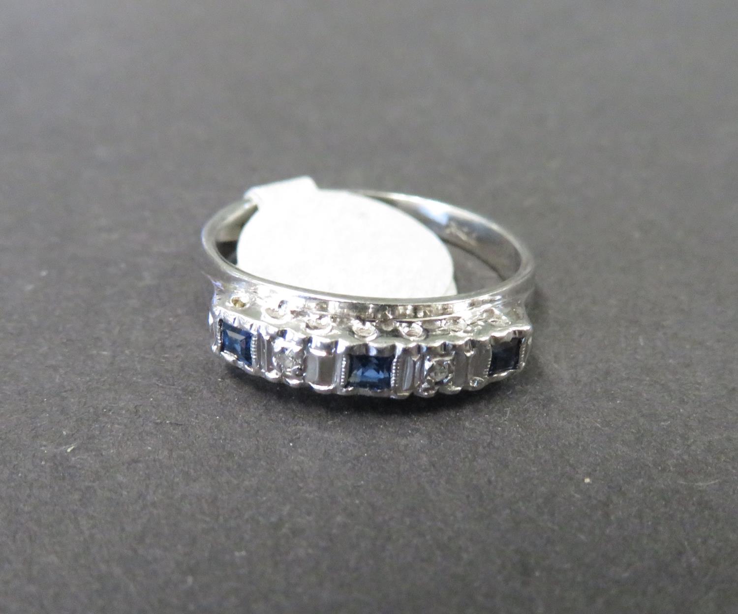 18ct diamond and sapphire