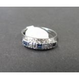 18ct diamond and sapphire