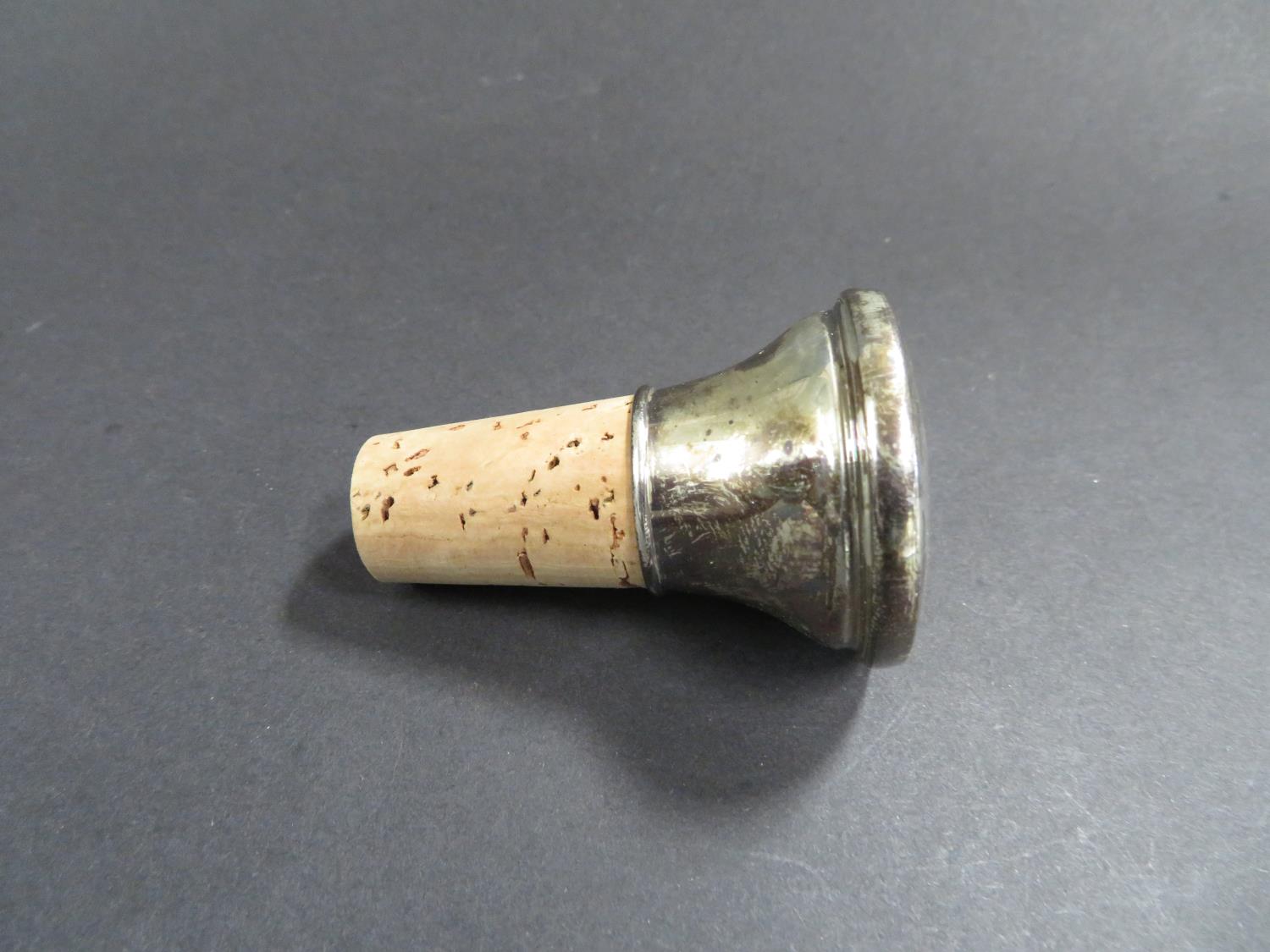 Hallmarked silver wine stopper