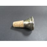 Hallmarked silver wine stopper