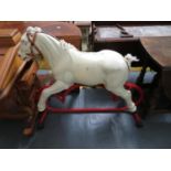 Pressed steel rocking horse