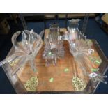 3x glass splash dishes