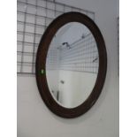 Large oval mirror