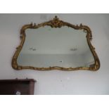 Early gilded mirror possibly French