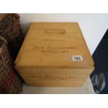 Wooden wine box