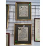 2 framed Northumberland maps