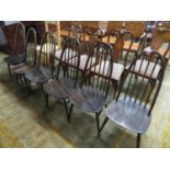 6x high backed Ercol chairs