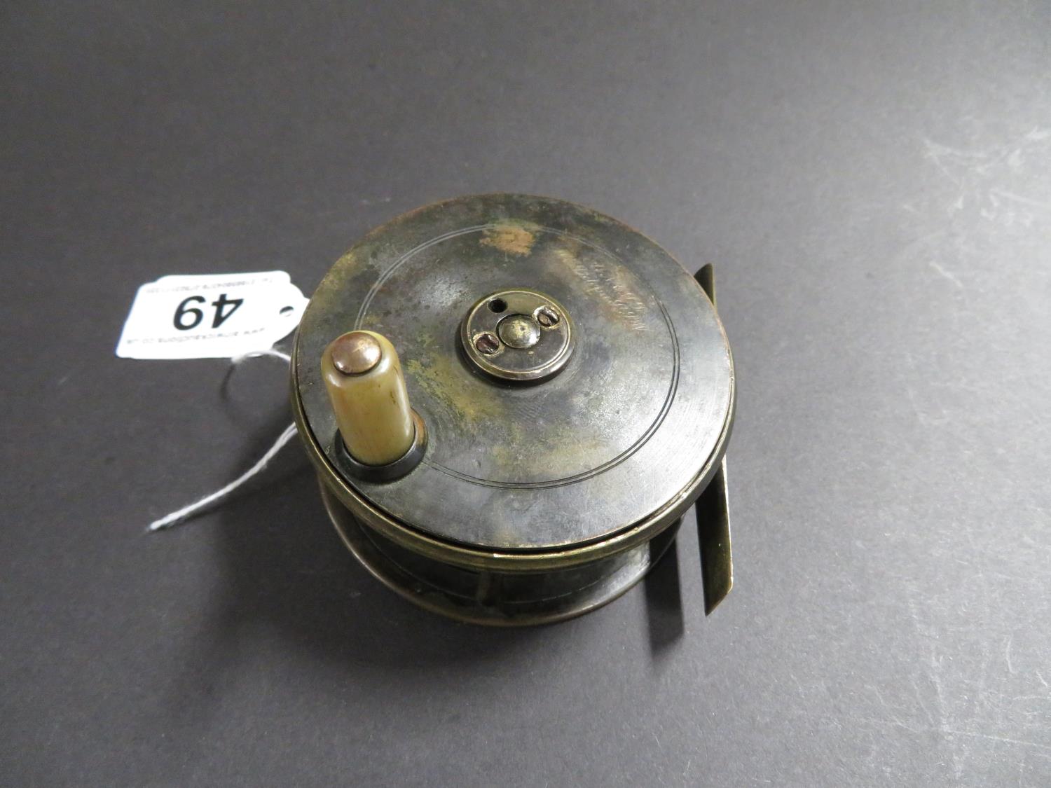 Army and Navy London brass fishing reel - Image 2 of 3