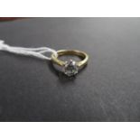 Diamond solitaire ring 1.03 carats fully marked inside shank