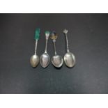 Collection of 4x silver spoons