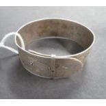 Vintage silver bangle London 1946