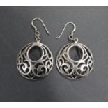 Silver earrings