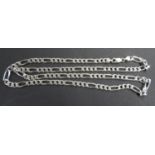 Long silver figaro chain