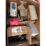 Large box of motors, timers and other electrical components