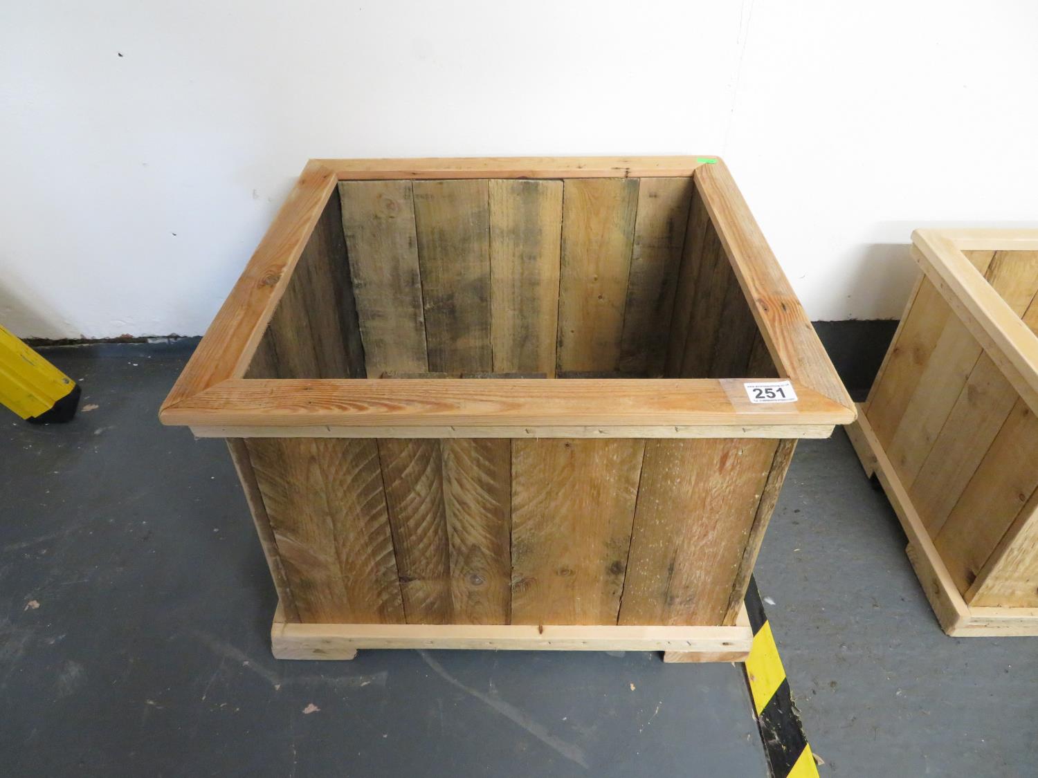 Wooden planter