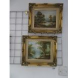 2x framed oil paintings