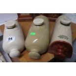 3x stone hot water bottles