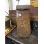 Large wooden pot